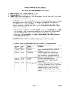 2018 saturday market vendor agreement guidelines port of ilwaco vendor agreement
