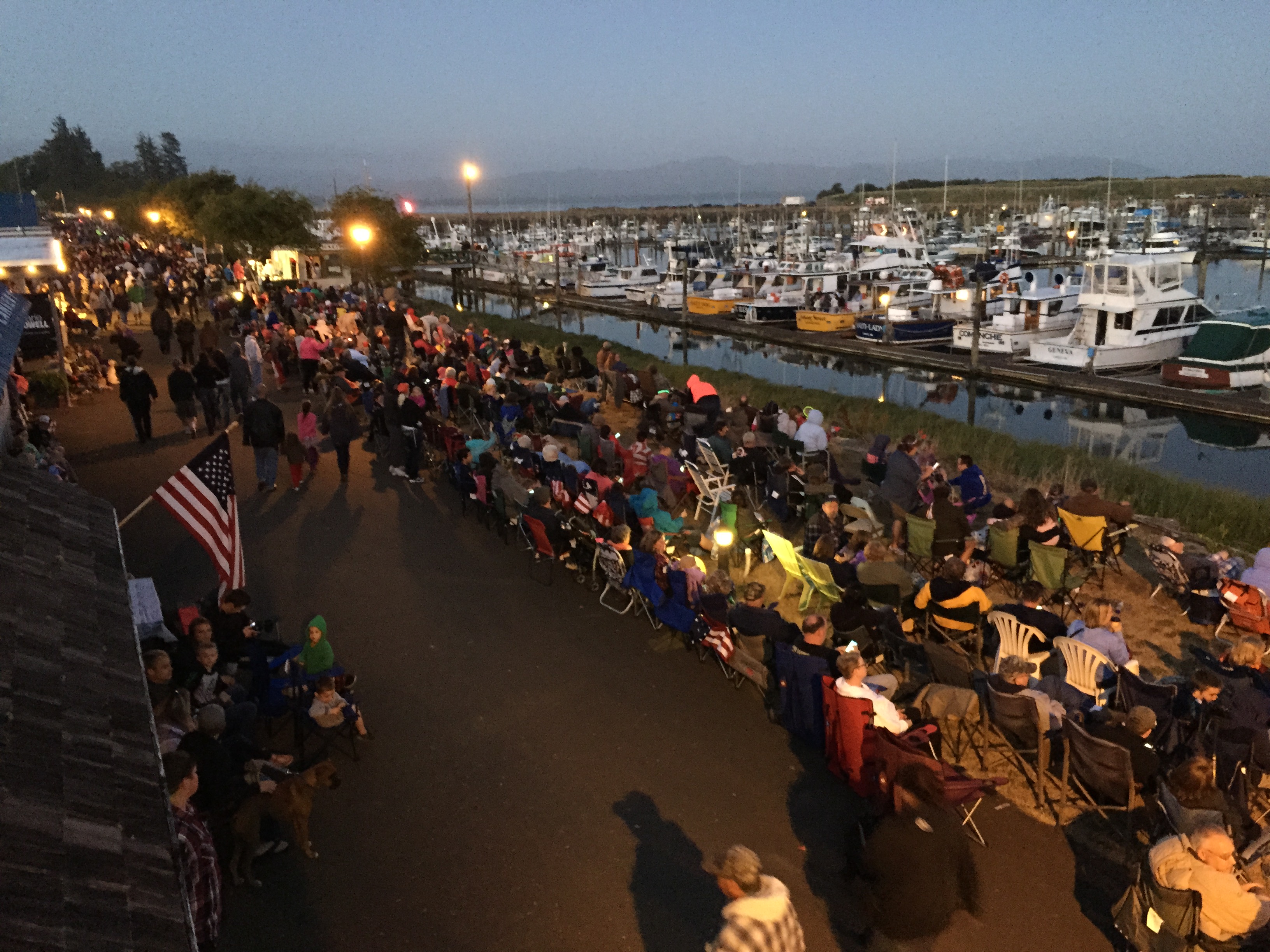Fireworks at the Port Port of Ilwaco